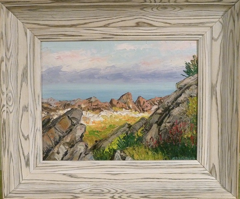 EGON JOHANNES WILHJELM! SCENERY FROM GUDHJEM, BORHOLM-DK