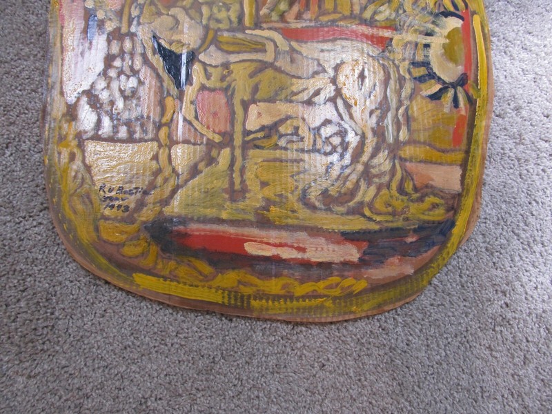 RUDOLPH V BOSTIC RUDY Painting Myth SERIES CENTAUR Savannah GA artist folk art gallery