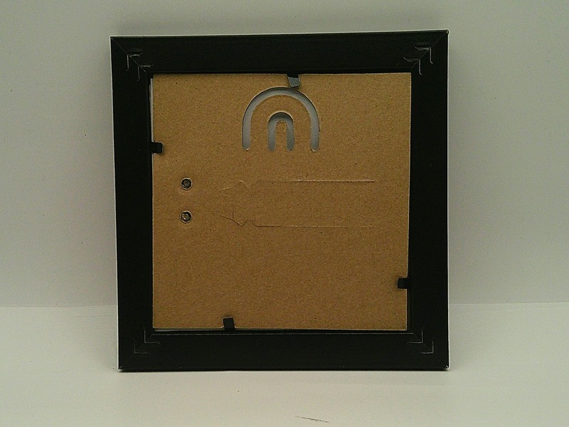 Framed Coffee Cups Painted on Coffee Beans Original Naive Folk Outsider Art 4x4 gallery
