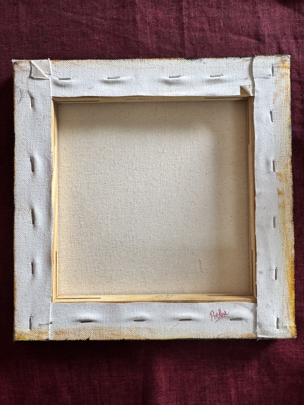 “Fuming” Acrylic On Canvas PAINTING-10X10 Inches Signed & Framed gallery