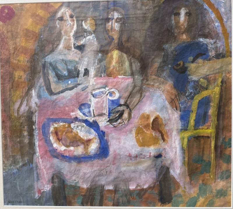 Gerald Wasserman Original Painting California Figurative Art Modernist gallery