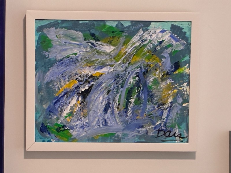 ABSTRACT ART ON CANVAS 16X20 THAT WILL LAST FOREVER ANY LOOK GOOD IN ANY WALL