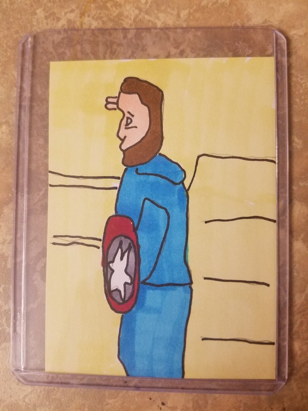 Mormo Zine Artist Trading Card Cosplay Marvel Captain America Figure Drawing
