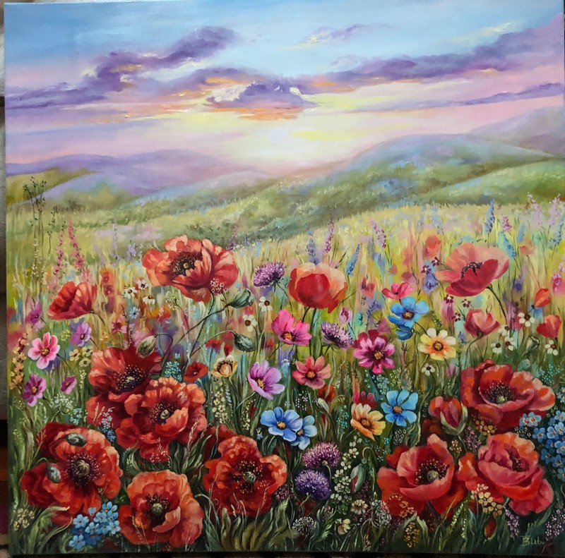 new original oil paintig on canvas, 24”x24” home decor, art work