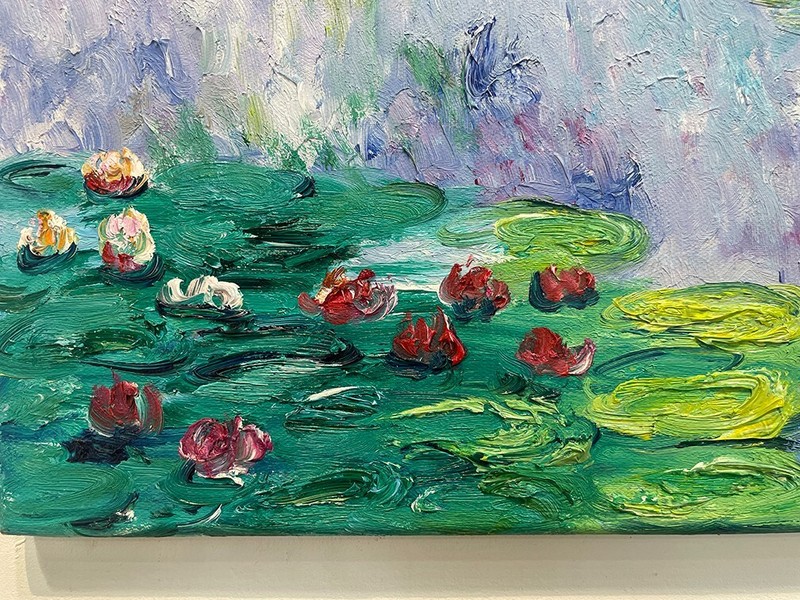 IMPRESSIONIST ART Claude Monet Painting - water lilies gallery