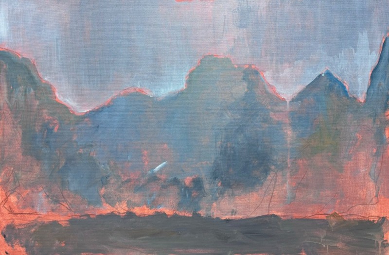 Acrylic painting, canvas, original 24×36 inches (3 of 4 in collection)
