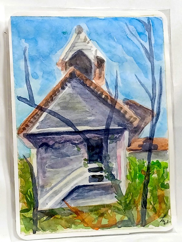 Miniature Fine Art Study – Watercolor on Paper – Signed Original