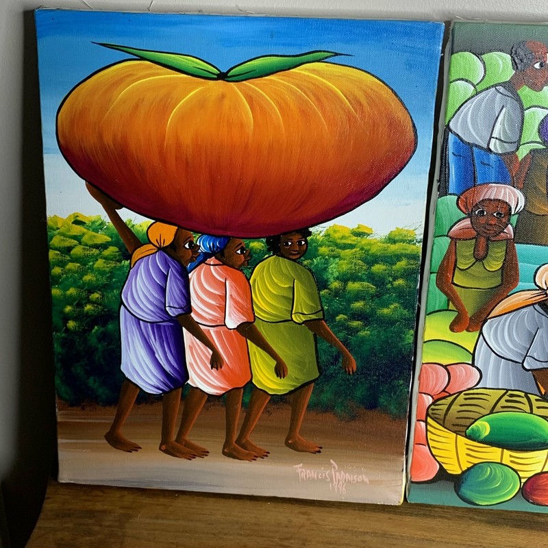 Two Eye Catching Signed Francis Paraison Paintings on Canvas gallery