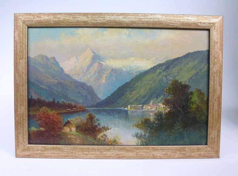 Painting Picture Oil Painting Zeller See, Zell Am See In Salzburg