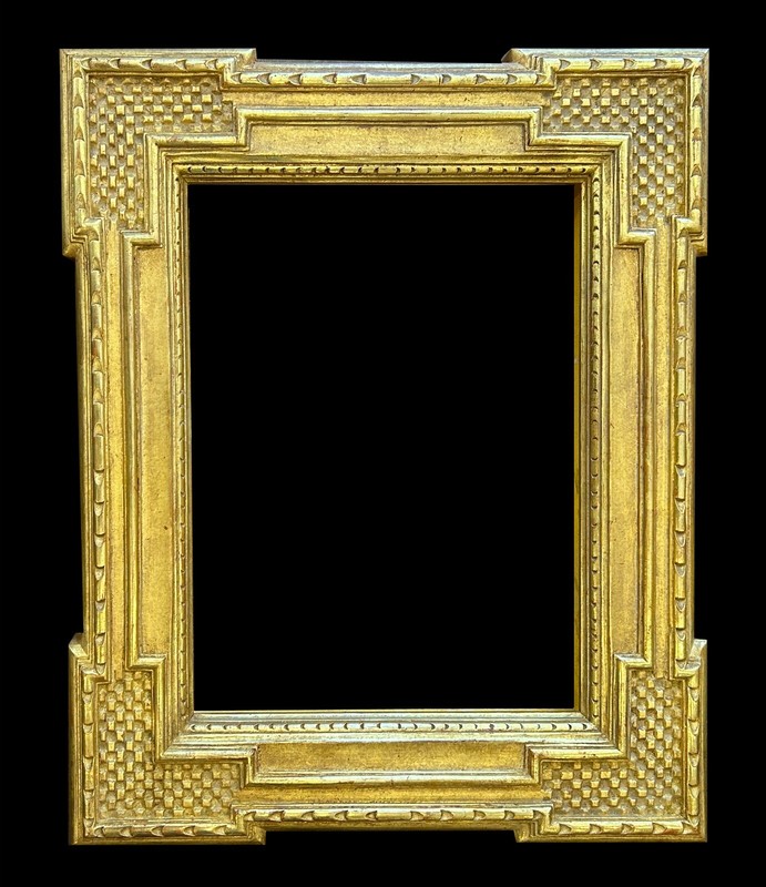13 5/8″ x 10 5/8″ Hand Carve Picture Frame – Gilded in 22k Gold Leaf – USA
