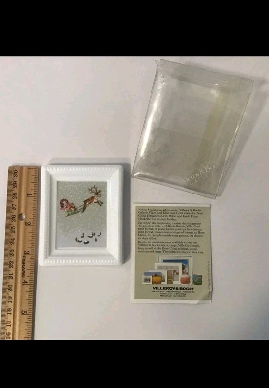 Villeroy Boch Galerie Bone China Picture Germany Santa Christmas Vintage Decor