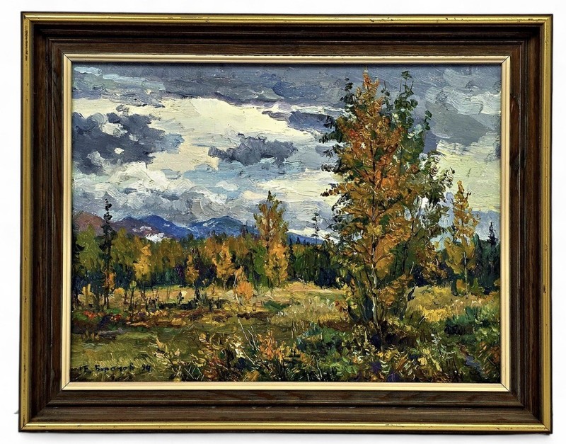 Evgeny Baranov Original Oil Painting Signed And Dated ‘94 Framed 15″ × 19″