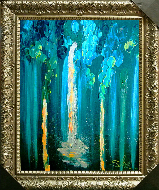 Lynne Shand-Untitled-Framed ORIG Mixed Media/Canvas/Hand Signed/COA/List $1,275