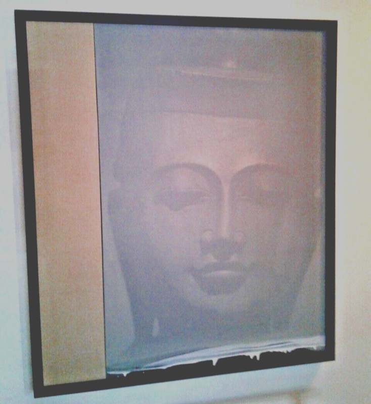 Roni Stretch, British Artist, (2010) «Shan Buddha» Original Oil on Canvas