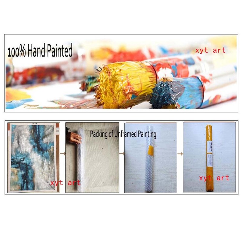 Wall Art Hand-painted Oil Painting Decorative Painting Vertical Manual Abstract gallery