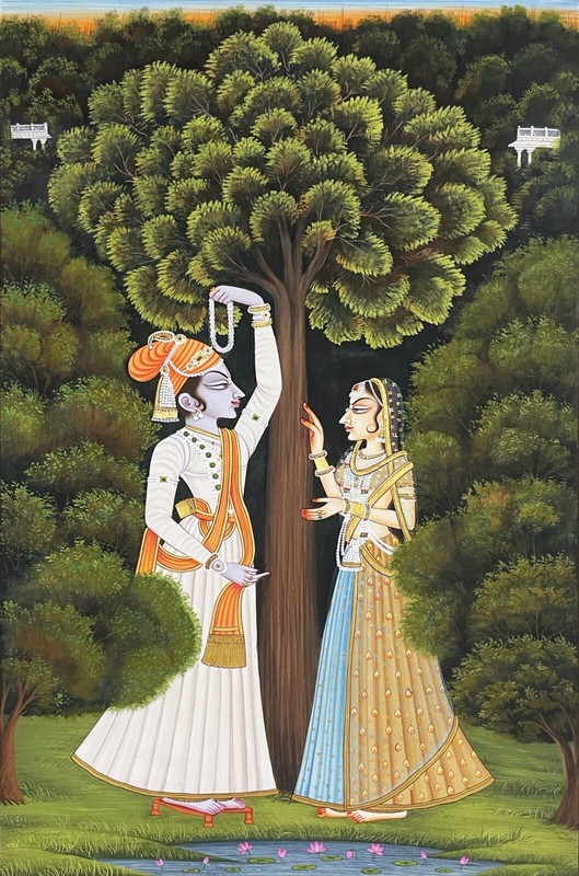 Krishna Detailed Pichwai Painting, wall decor, Home decor