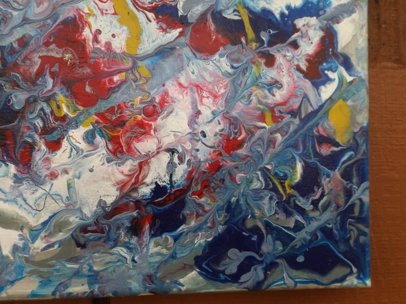 Original Abstract painting by P.Wolbe Acrylic canvas The frame is not necessary gallery
