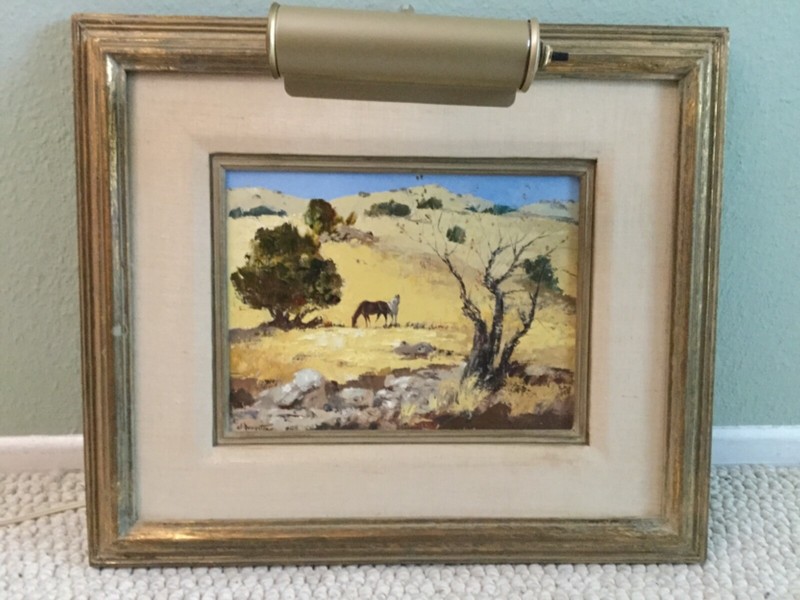 Disney Legend Al Dempster Rare Original Signed Painting,“Calabasas Summer” gallery