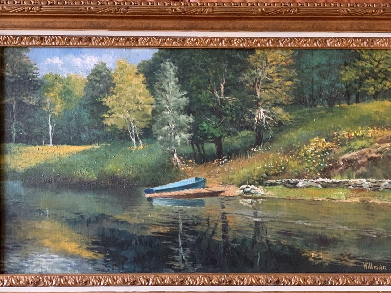 Max Millman Vintage Lake Landscape Scene New York Russian American gallery