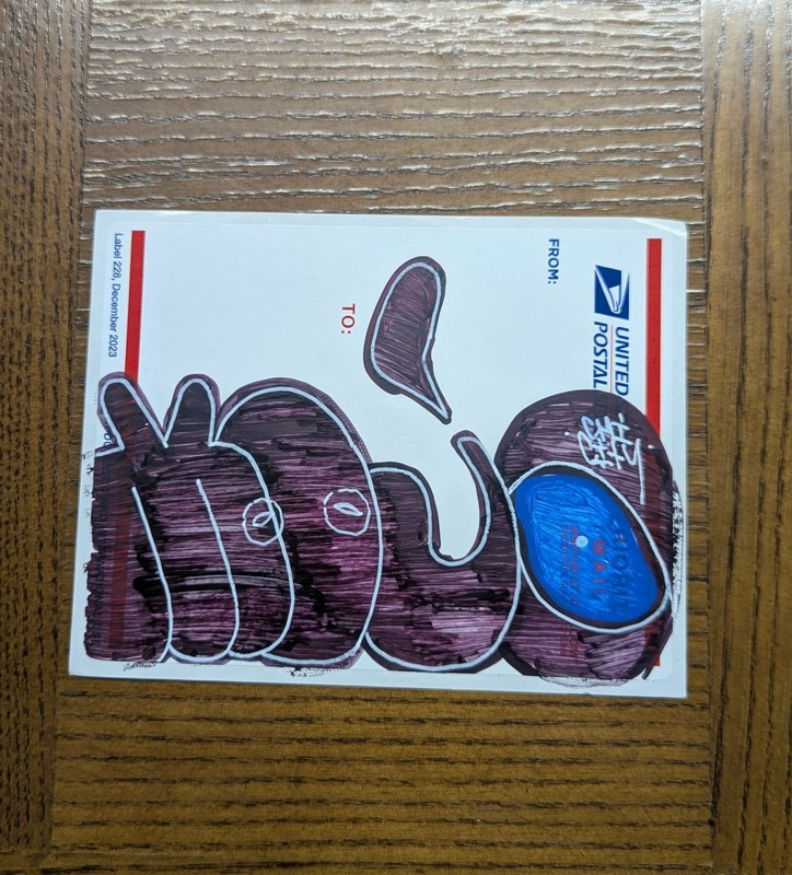 Graffiti Street Art Sticker Hand Made