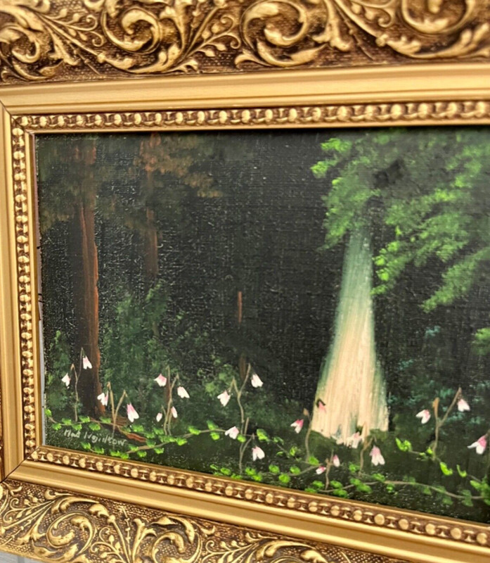 Beautiful Vintage oil painting on canvas Wojdikow gallery
