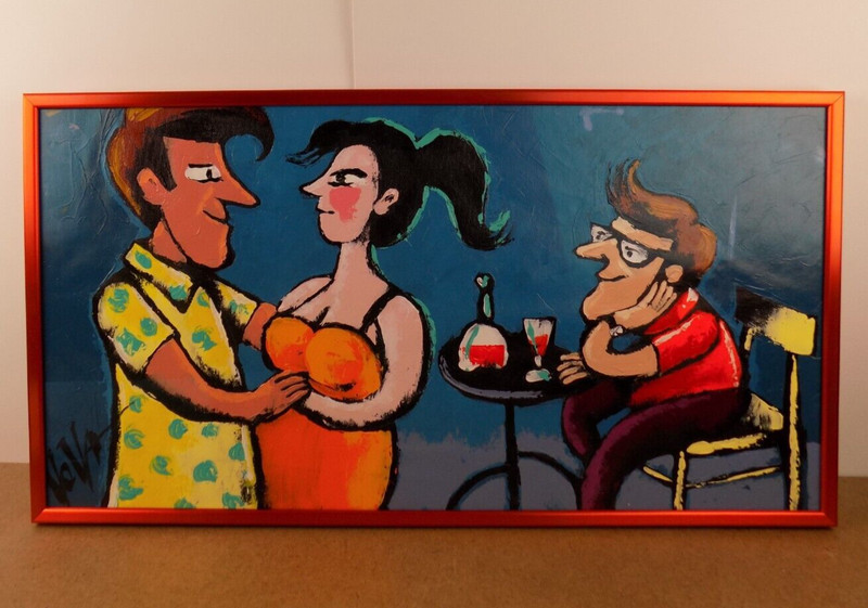 Vladimir Mingar aka Vova Original Acrylic Painting on Canvas 30″ x 16″
