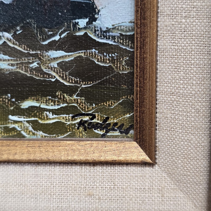 Vintage Rodgers Clipper Ship Boat Oil Painting Nautical Maritime Signed Framed gallery