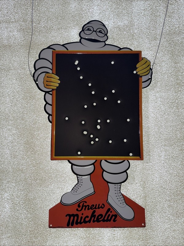 Charles Linder Michelin Man Shot Up Sign Art Painting 2026 Starry Night 2026