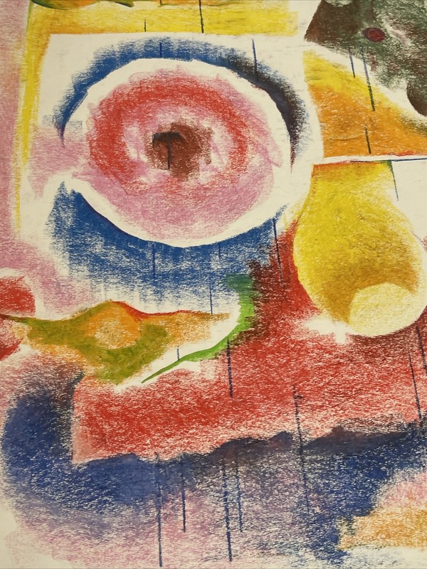 ANTIQUE DRAWING ABSTRACT MID CENTURY MODERN LISTED AMERICAN WALTER E COHEN JR gallery