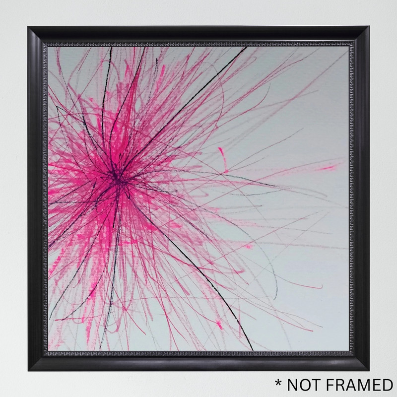 ‘Splogen’ Tristan Reasor Original Abstract Painting Acrylic 6×6 Fine Art