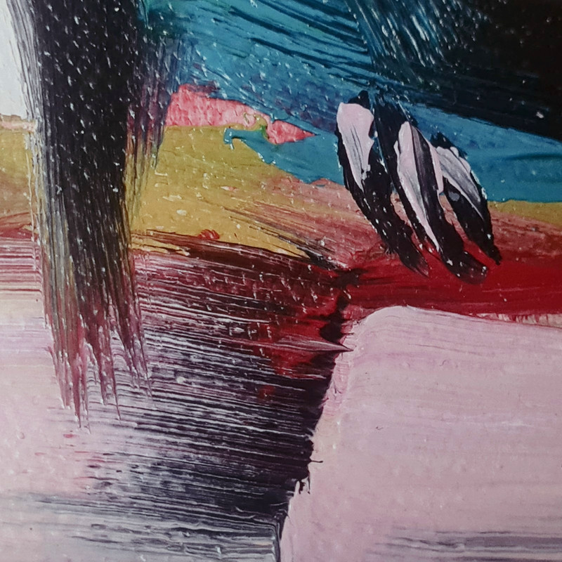 Hummingbird Original Oil Painting 11"x11" framed NOT A PRINT from EU gallery