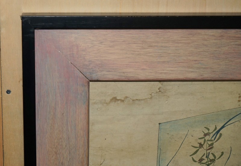 EXTRA LARGE 162X113CM ANTIQUE CHINESE ANCESTRAL PORTRAIT WITH LOVELY BLACK FRAME gallery