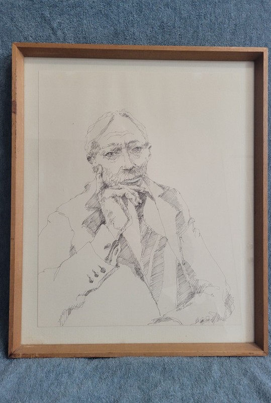 Ken Durkin Pen and Ink Drawing