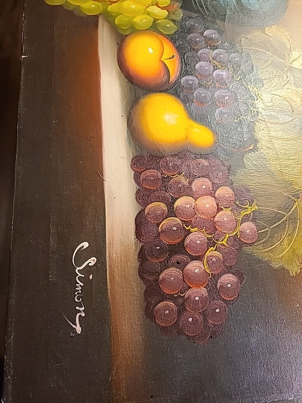Still Life -Fruits -#4, 24x36 100% Hand painted Oil Painting on Canvas gallery