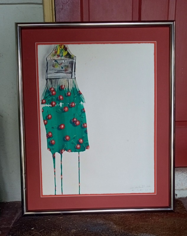 Jaques Halbert Original Acrylic «Cherry Paint»