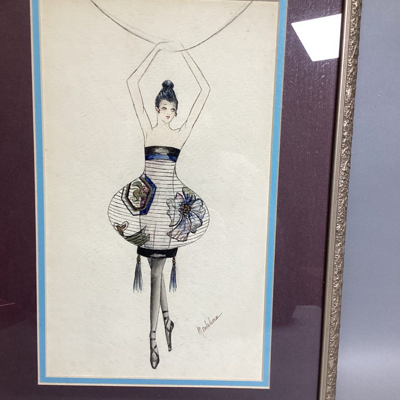 Ballerina Painting In Frame - 19.5x13.5” gallery