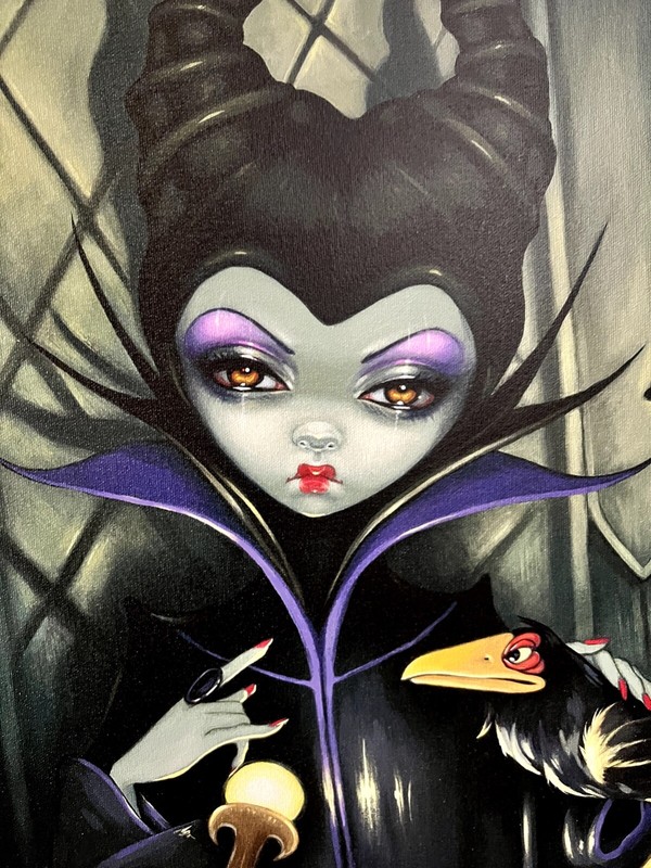 Maleficent Enthroned Painting By Jasmine Becket-Griffith signed