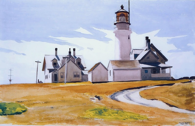 Highland Light Painting by Edward Hopper Art Print Reproduction