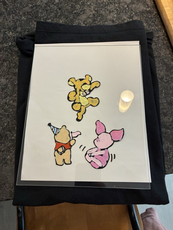 Winnie The Pooh, Tigger & Piglet 8 X 10 Painting on Glass gallery