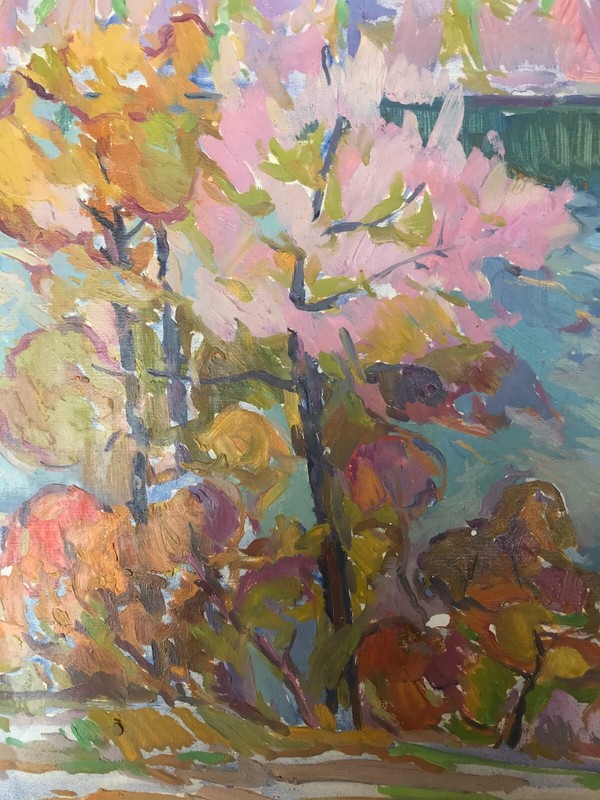Oil Painting Autumn In The Mountains Peter T. Unframed Home Decor Art nAAA2207 gallery