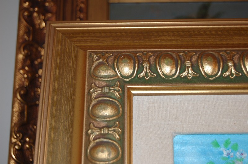 VTG ORIGINAL FRAMED SIGNED OIL CHERRY BLOSSOM BLOOM FLOWERS ARTIST: FIORENTINO gallery