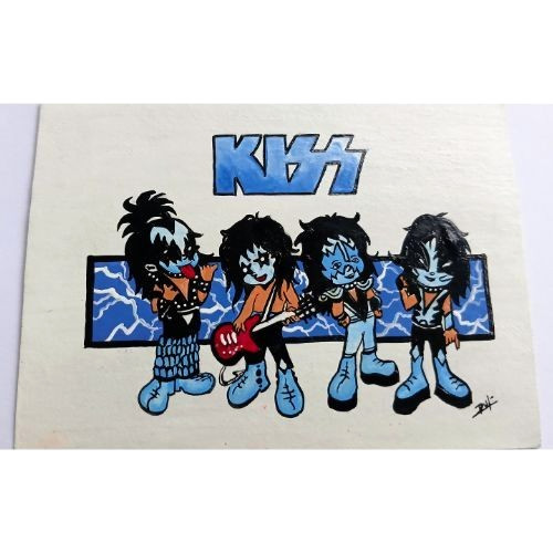 KISS BAND ACEO Original Music Rock Anime Art Card Acrylic Hand Painting NEW OOAK gallery