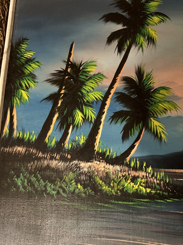 Signed Oil Painting Sunset Seaside Lighthouse Seascape Coastal Landscape gallery