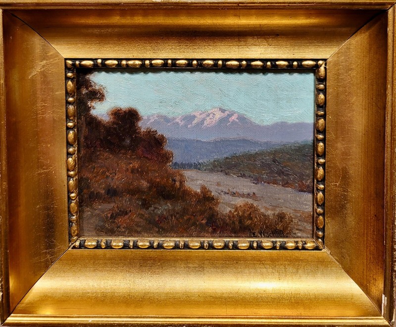 Elmer Wachtel -Pasadena Mountain landscape-Oil painting