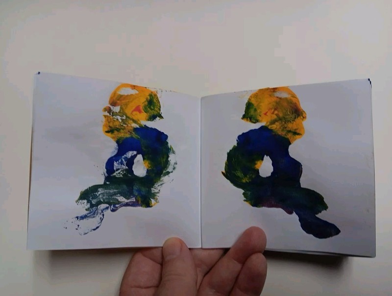 Vintage Paintings Artist’s Book Handmade Art Informel Gutai Tachisme Signed OOAK
