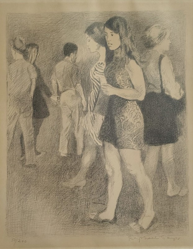 Raphael Soyer Signed And Numbered Important Listed Artist