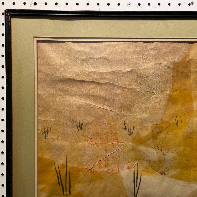Large Signed Werner Drewes 1969 Modernist Watercolor On Rice Paper 21” X 31” gallery