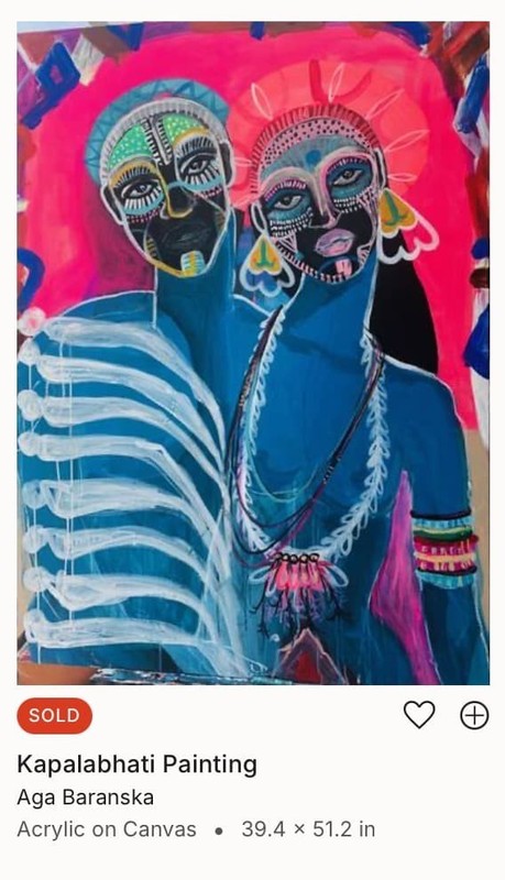 Aga Baranska Large Acrylic Painting 100x130cm Signed Saatchi Art gallery