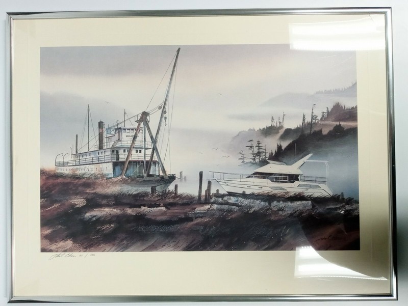 John C Ebner Watercolor Painting 62/550 1991