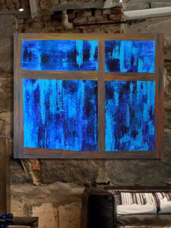 Mark W. Little, Original, Authentic, 72” X 60” Acrylic, Abstract, POP Art, Giant gallery